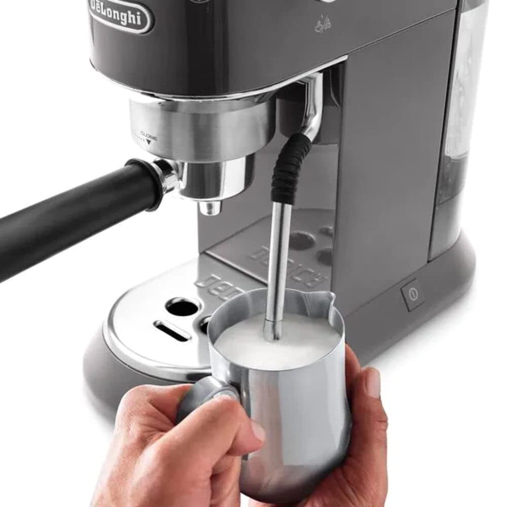 Dedica Arte Machine à café manuelle, avec buse vapeur My LatteArt, parfaite pour préparer cappuccinos crémeux - Exclusive at Caforio