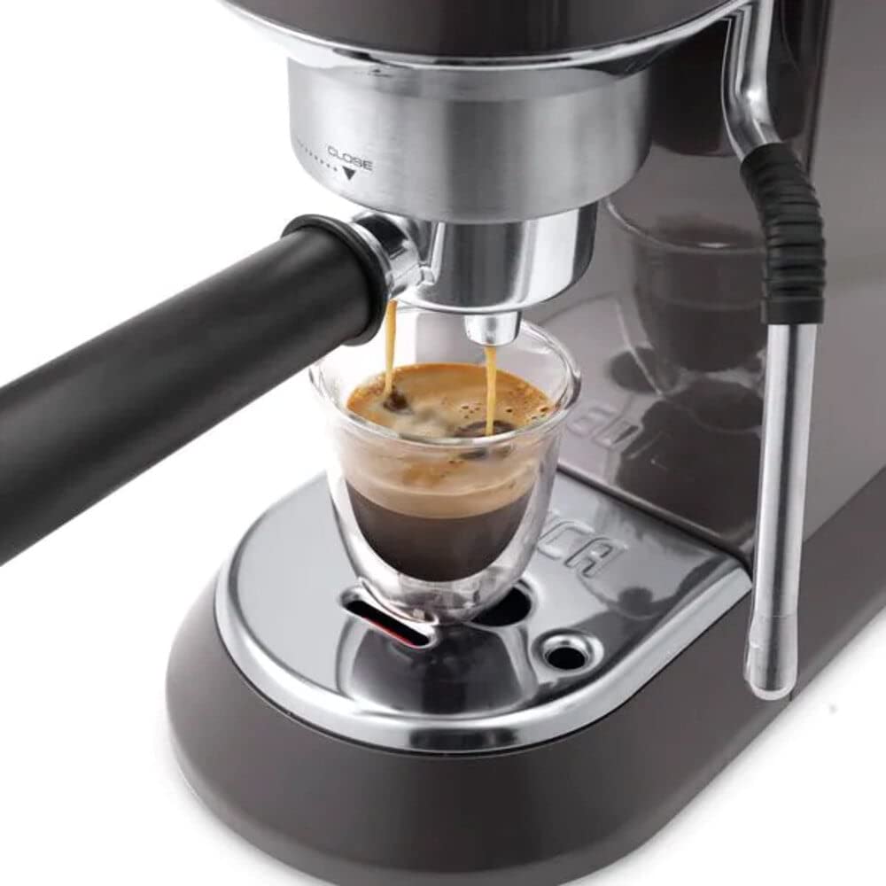 Dedica Arte Machine à café manuelle, avec buse vapeur My LatteArt, parfaite pour préparer cappuccinos crémeux - Exclusive at Caforio