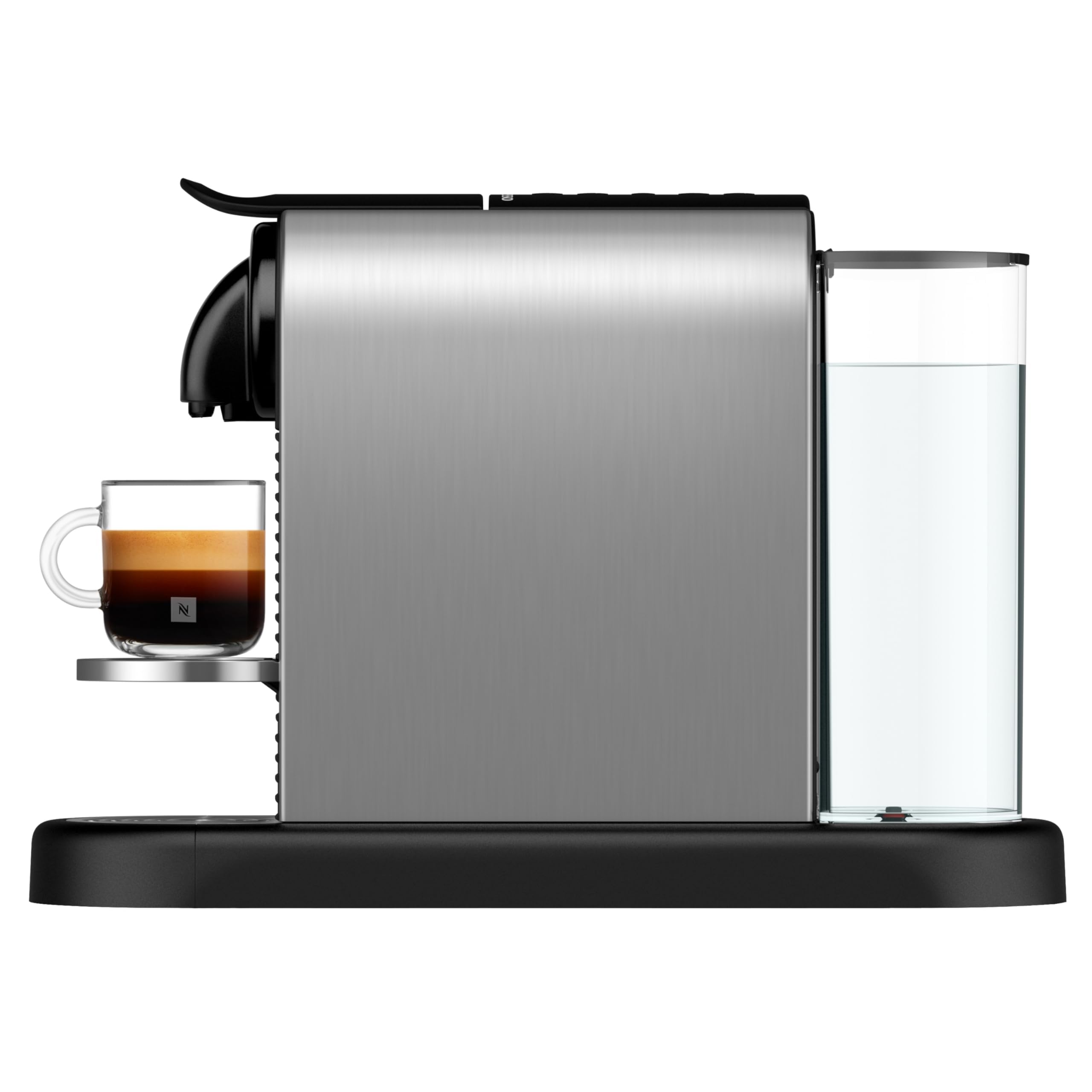 Machine à Café Citiz Argent, 19 Bars + Kit de Bienvenue, Design Moderne, Expresso, Lungo et Americano, Arrêt Automatique, - Exclusive at Caforio