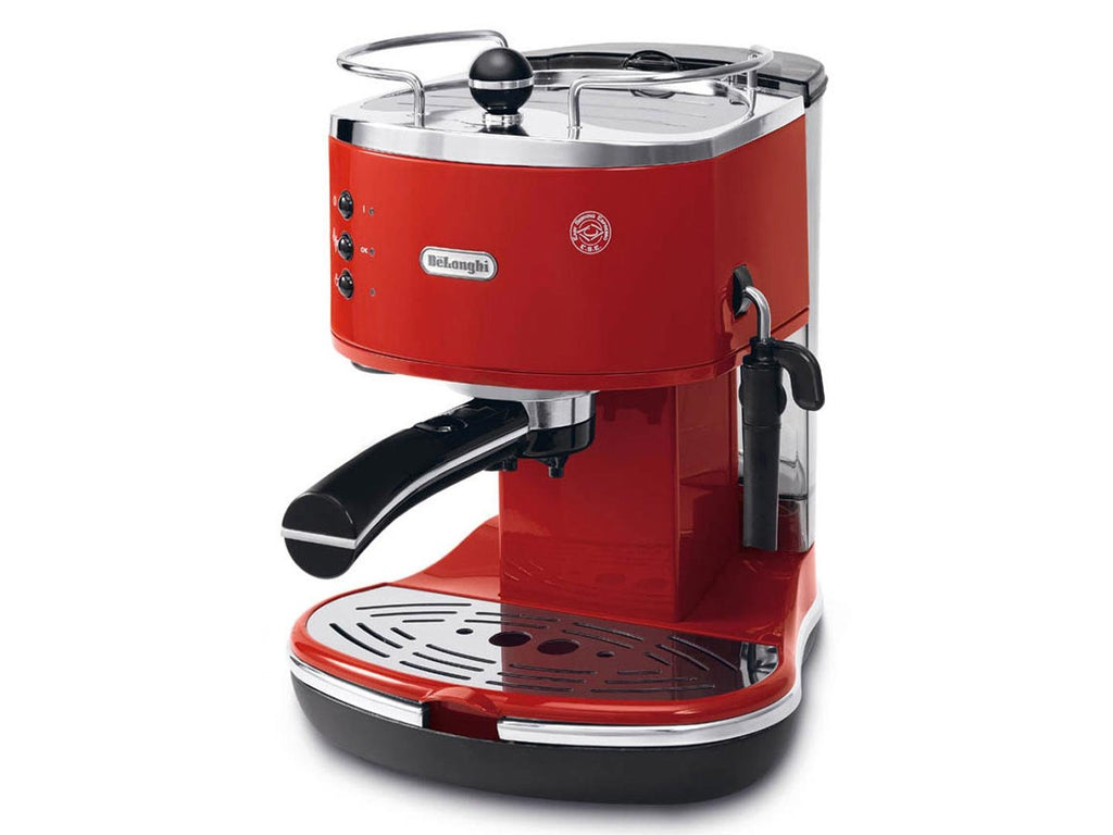 Icona Macchina da Caffè Espresso Manuale, Caffè in Polvere o in Cialde, Rouge - Exclusive at Caforio