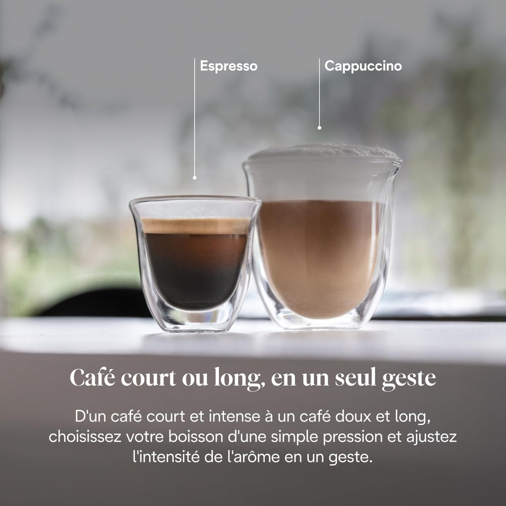 Magnifica S - Perfetto Machine à Café Automatique avec Mousseur à Lait Manuel, Noir - Exclusive at Caforio
