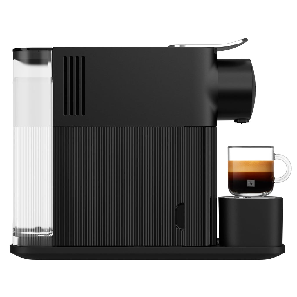 Machine à café Lattissima One Noir, 19 Bars + Kit de Bienvenue, Design Compact, Expresso, Lungo et Recettes Lactées, Arrêt Automatique, Noir - Exclusive at Caforio