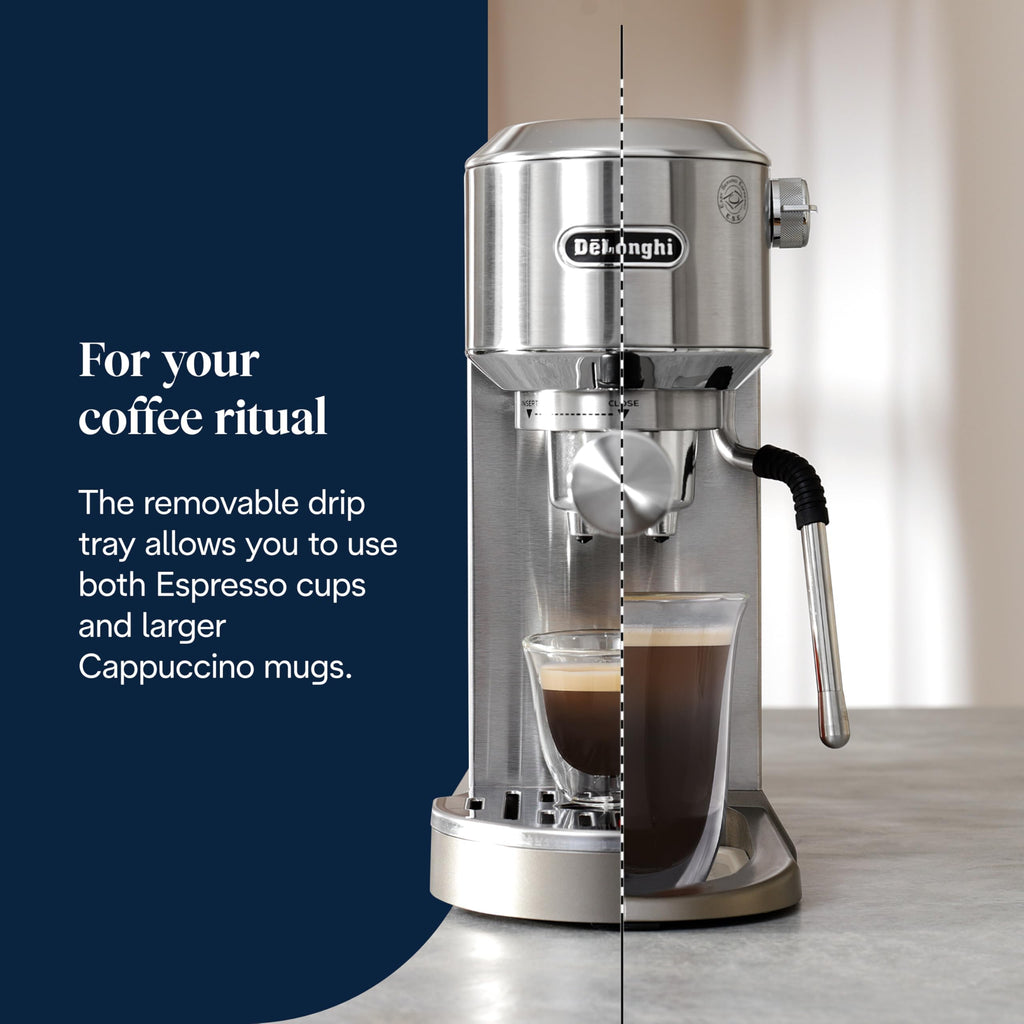 Dedica Duo Barista Machine à café avec pompe, expresso et infusion à froid, Métal - Exclusive at Caforio